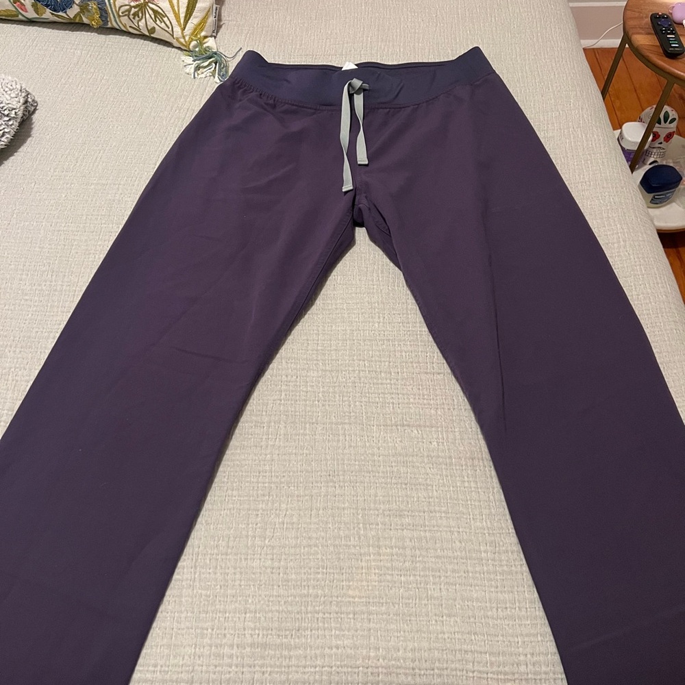FIGS Dark purple Livingston pants